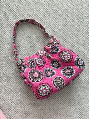 Vera Bradley Cupcakes Pink Reversible Tote Bag Purse